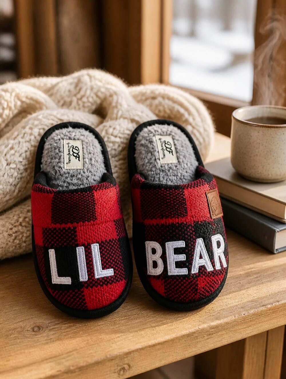 Dearfoams Limited Edition New Toddlers Slip on Memory Foam Slippers